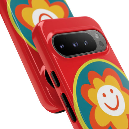 Red "SUNSHINE SMILE" Tough Phone Case for Google Pixel