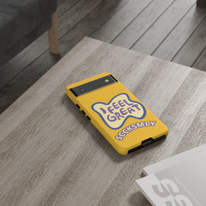 Yellow "I FEEL GREAT" Tough Phone Case for Google Pixel