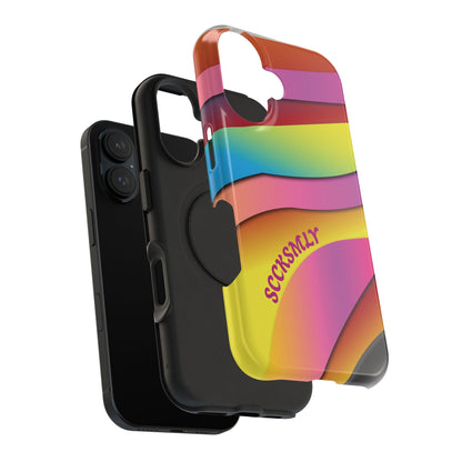 Modern Retro Rainbow Phone Case for Apple