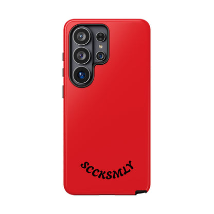 SOLID Screaming Red Tough Case for Samsung