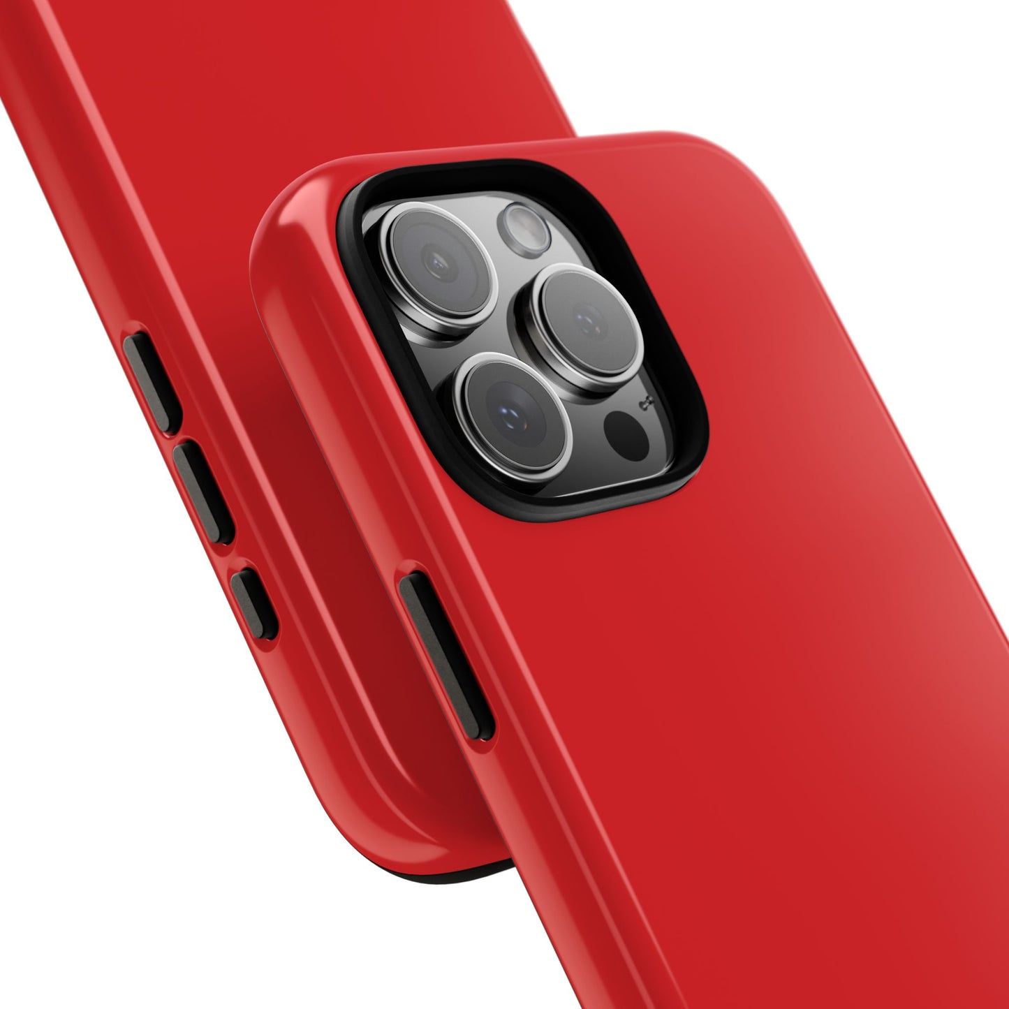 SOLID Screaming Red Tough Case for Apple