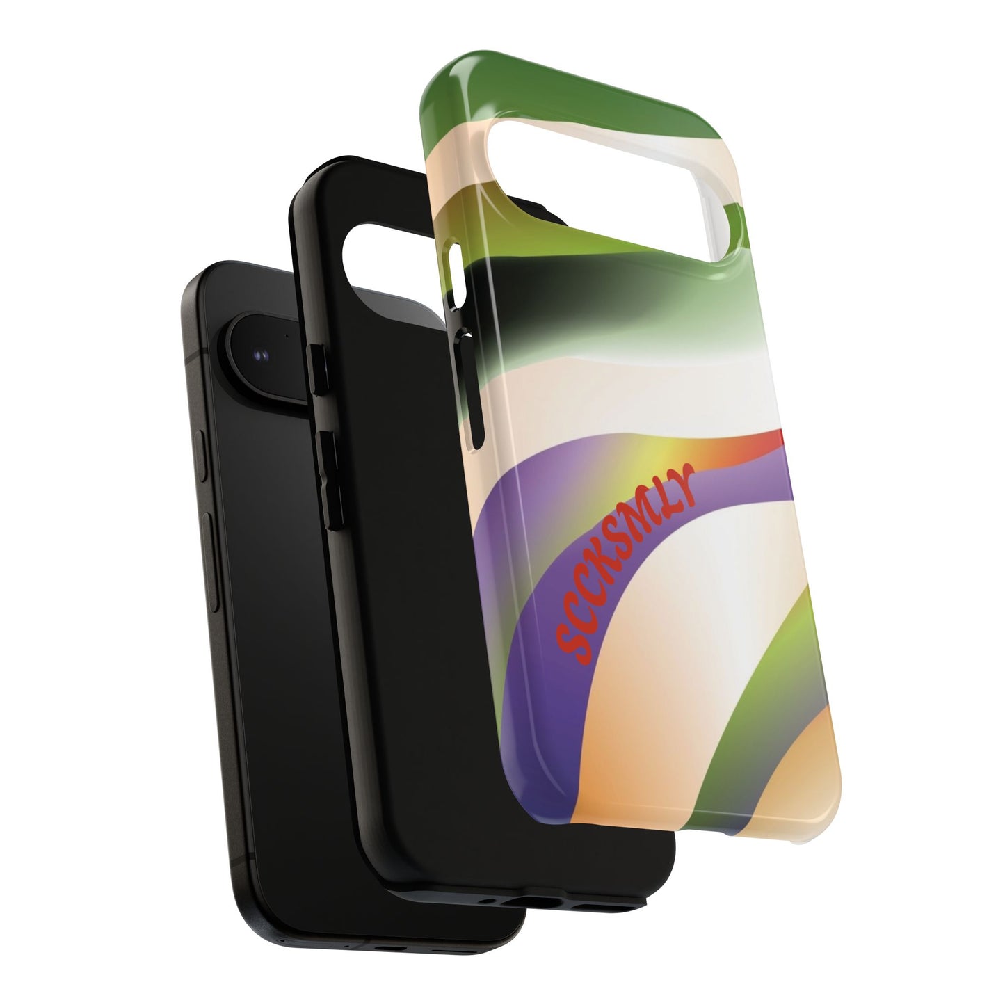 Green Waves Phone Case for Google Pixel