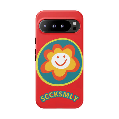 Red "SUNSHINE SMILE" Tough Phone Case for Google Pixel