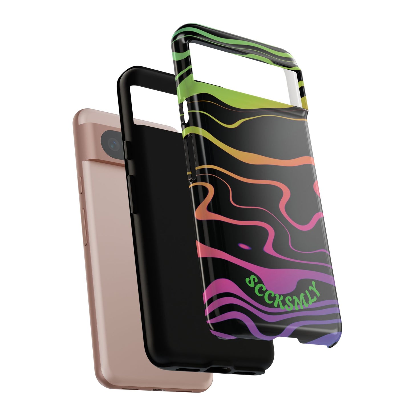 Dark Rainbow Phone Case For Google Pixel