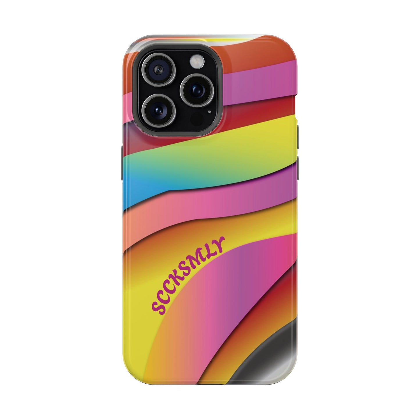 Modern Retro Rainbow Phone Case for Apple