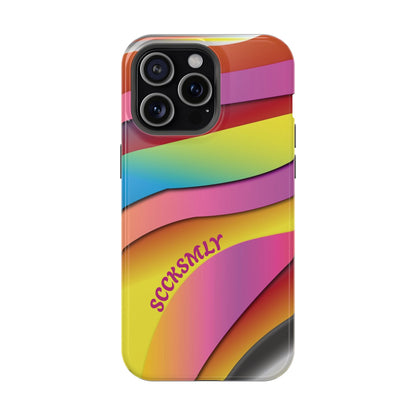 Modern Retro Rainbow Phone Case for Apple