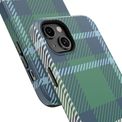 Earth and Sky Plaid Phone Case for Apple