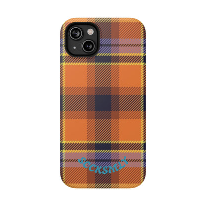 Orange Sickle Plaid  Phone Case for Apple