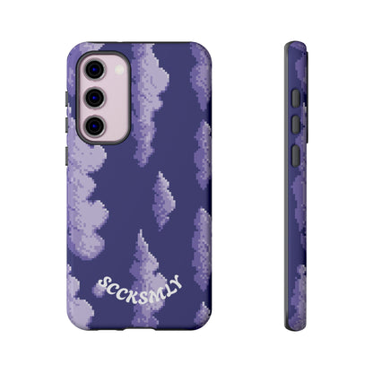 Lilac Pixel Cloud Tough Phone Case for Samsung