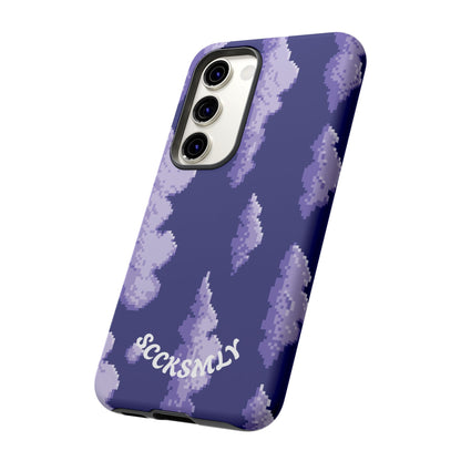 Lilac Pixel Cloud Tough Phone Case for Samsung