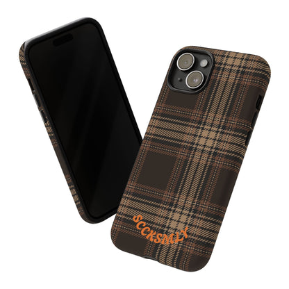 Brown Bread Plaid Tough Phone Case for Apple
