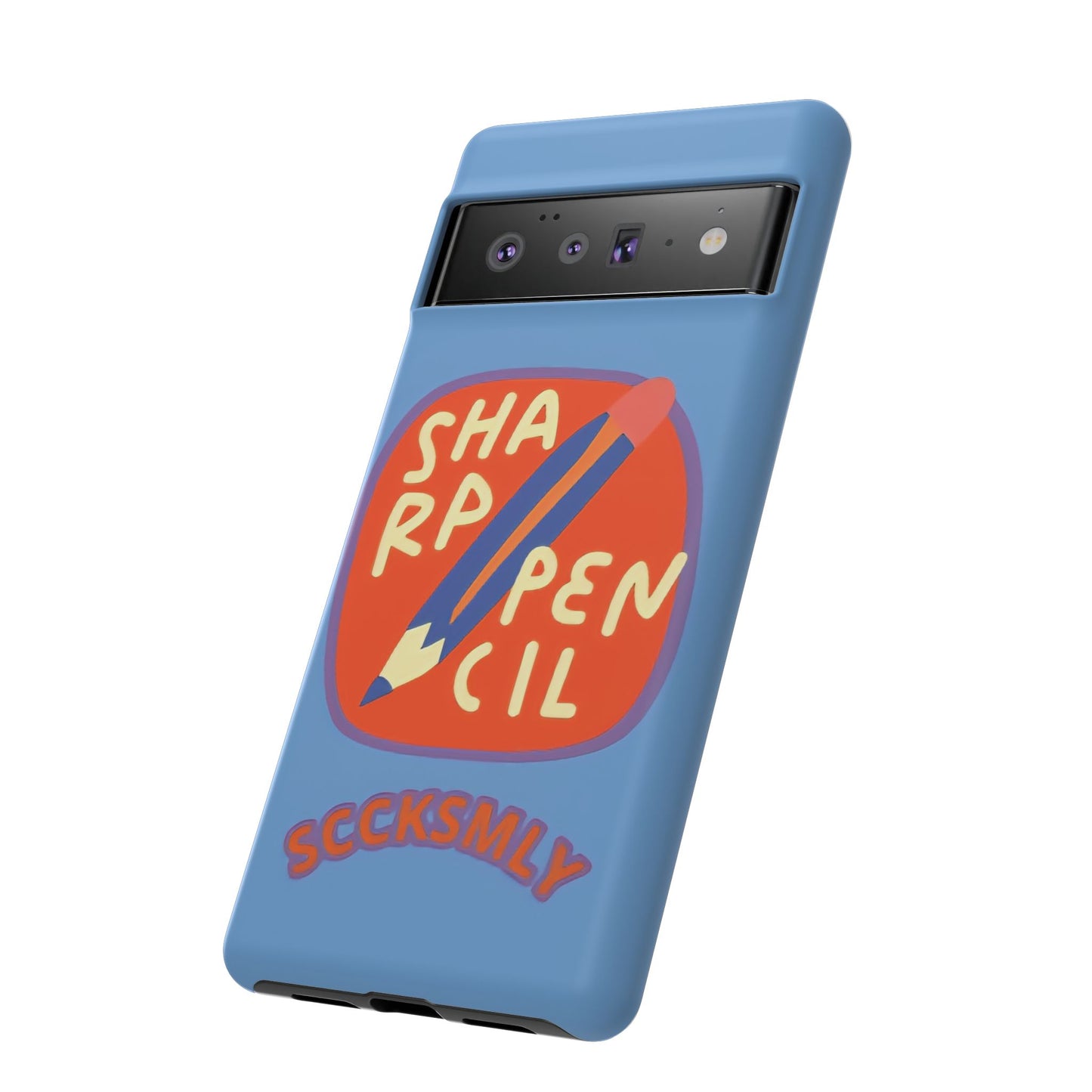 Blue "SHARPEN PENCIL" Tough Phone Case for Google Pixel