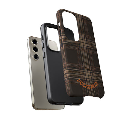 Brown Bread Plaid Tough Phone Case Samsung