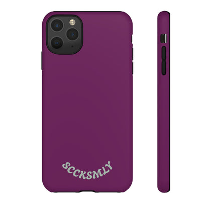 SOLID Amethyst Matte Tough Phone Case for Apple