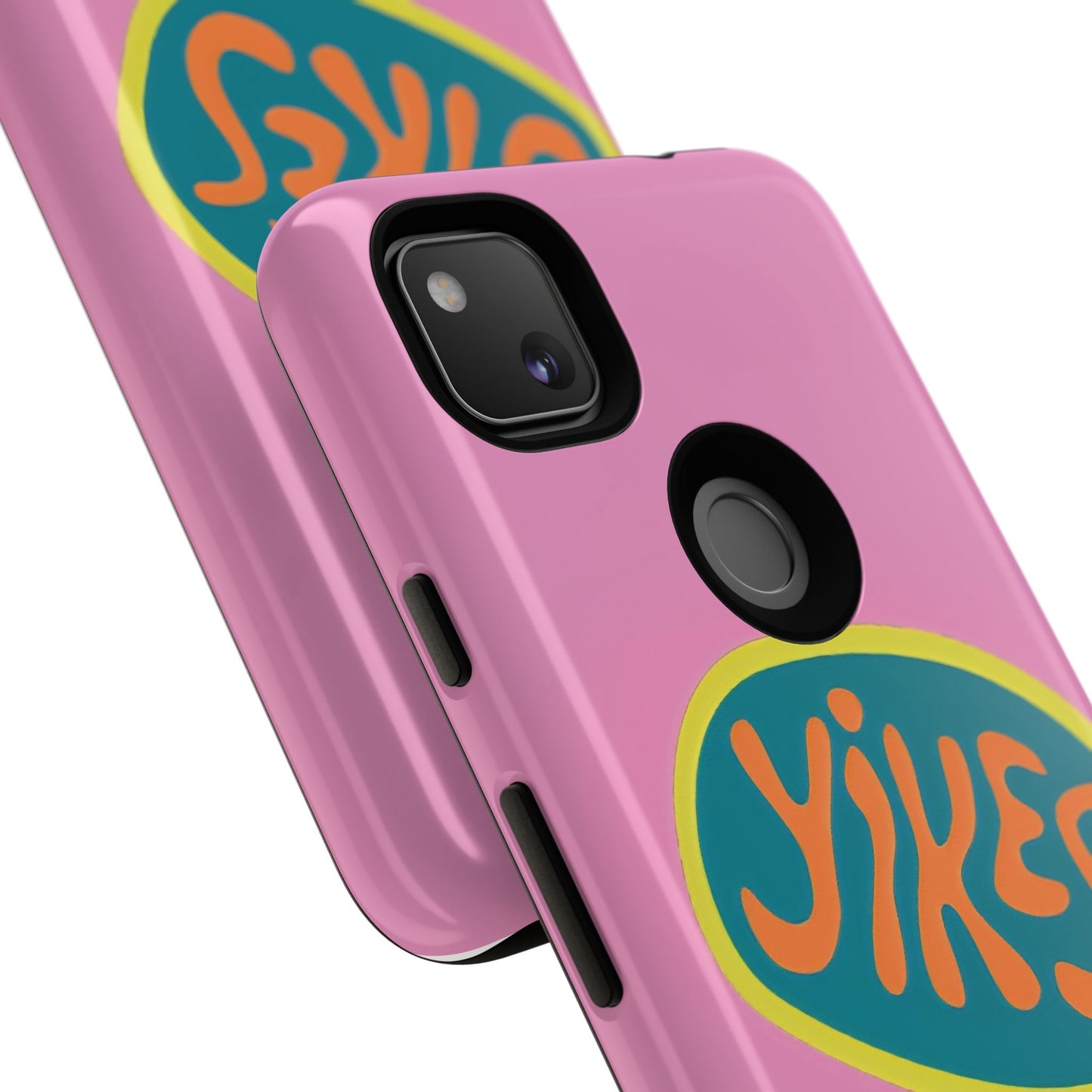 Pink "YIKES" Tough Phone Case for Google Pixel