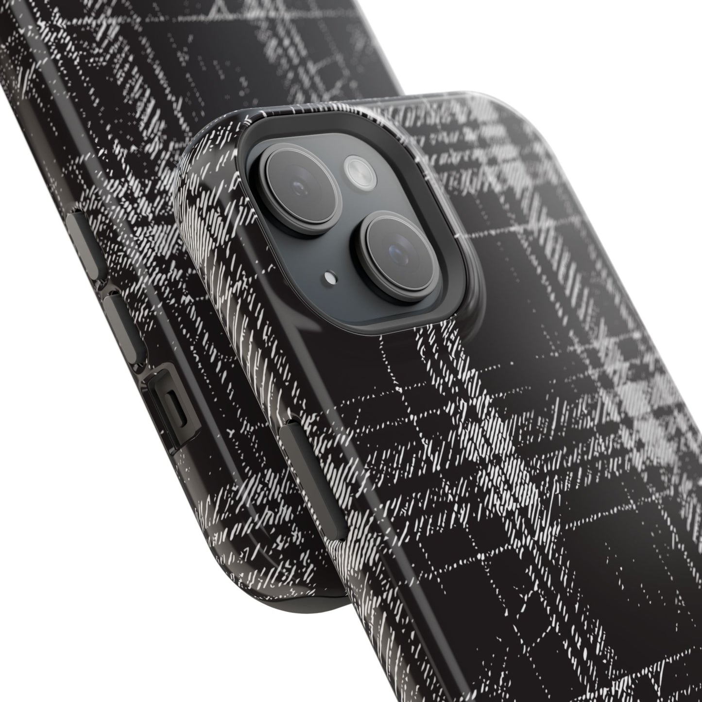 Smoky Grungy Plaid Phone Case for Apple