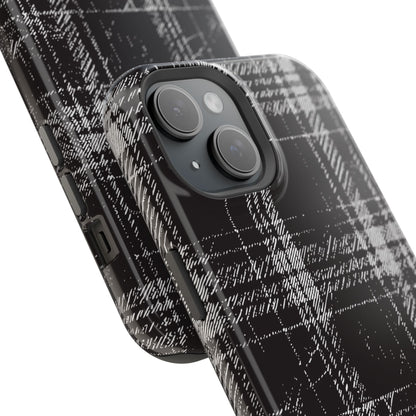 Smoky Grungy Plaid Phone Case for Apple