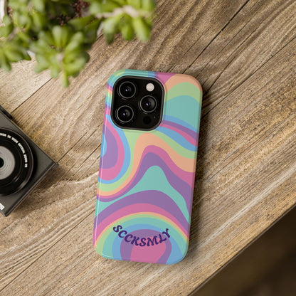 Pastel Swirl Phone Case for Apple
