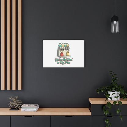 You’re the Fried to My Fries Canvas | Retro Diner Matchbook, Pantry Label Art