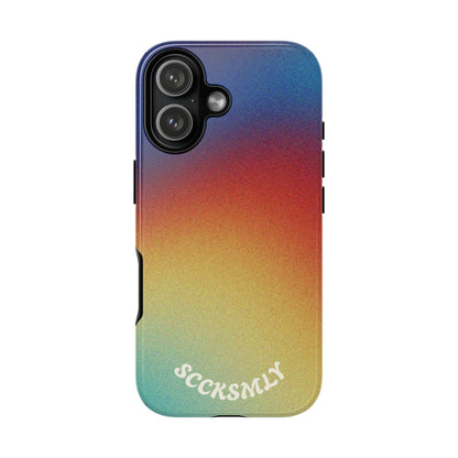 Faded Sunset Aura Tough Phone Case for Apple