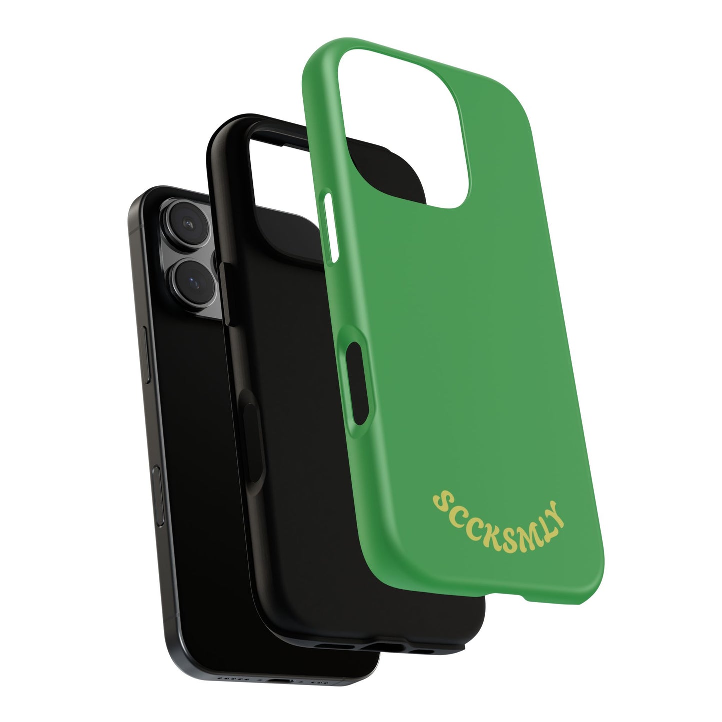 SOLID Green Grin Tough Case for Apple