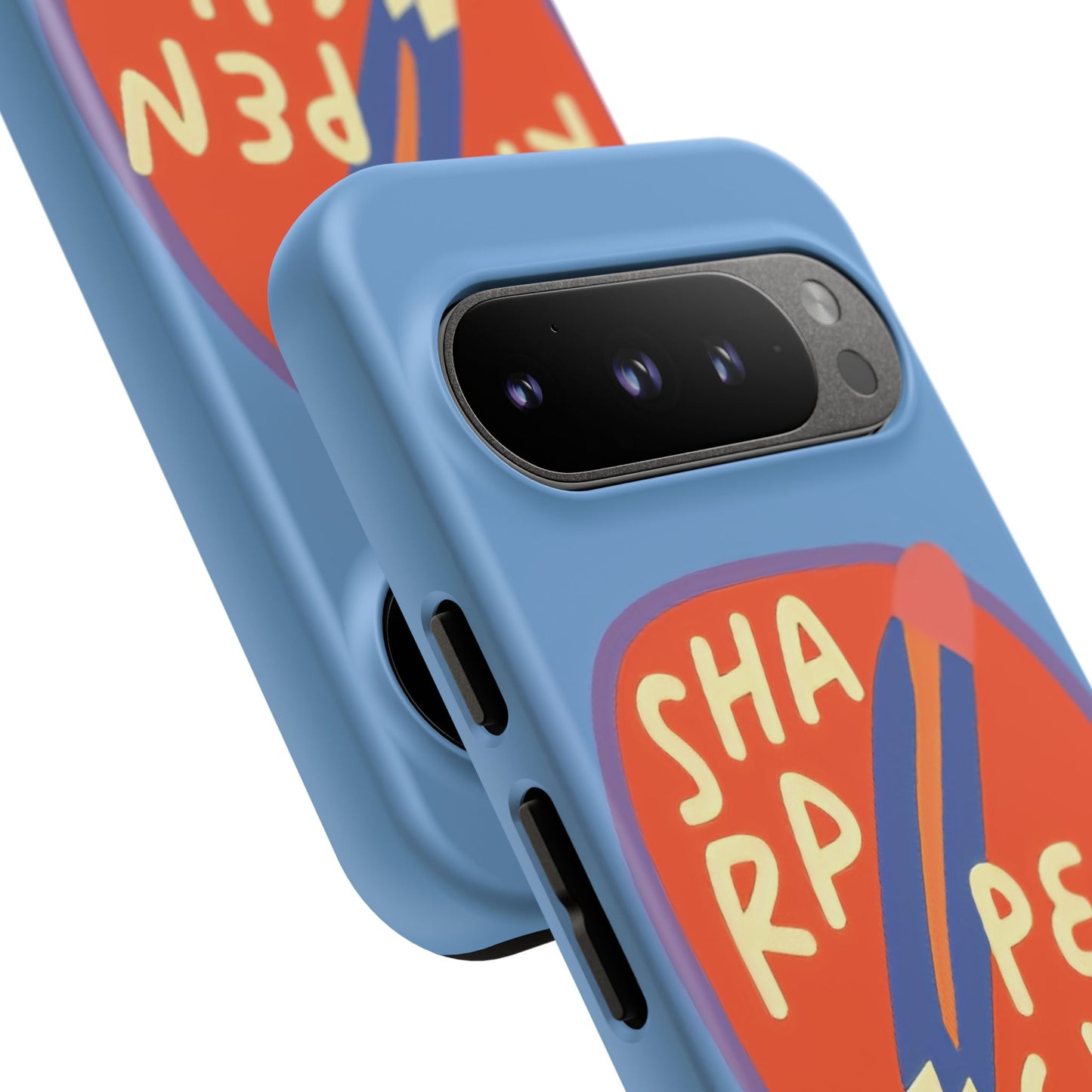 Blue "SHARPEN PENCIL" Tough Phone Case for Google Pixel