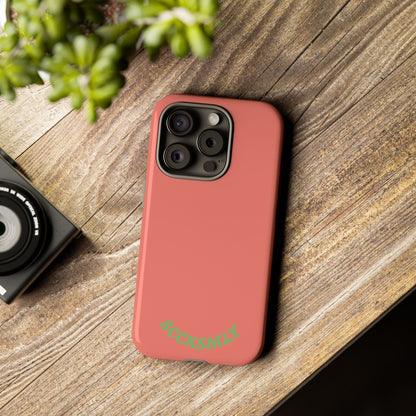 SOLID Guava Melon Wave Tough Phone Case for Apple