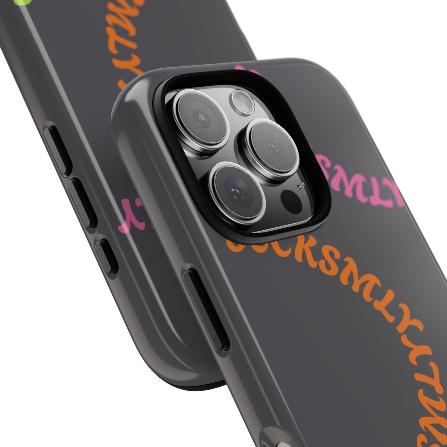 Y2K Wavy Script Tough Case for Apple- Gray