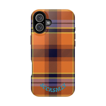 Orange Sickle Plaid  Phone Case for Apple