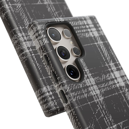 Smoky Grungy Plaid Phone Case for Samsung