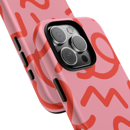Red Candy Swirls Tough Case for Apple