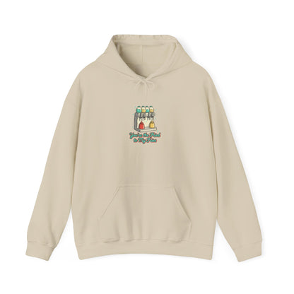 Pantry Label Art Hoodie | retro diner matchbook, vintage grocery sign print