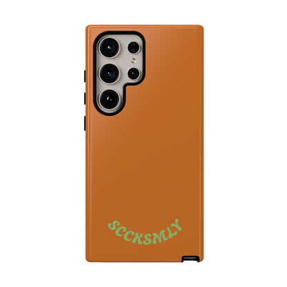 SOLID Terracotta Coal Tough Case for Samsung