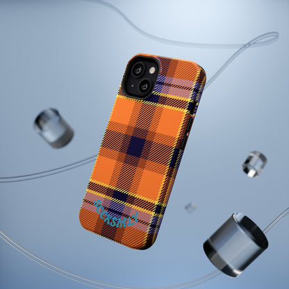 Orange Sickle Plaid  Phone Case for Apple
