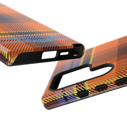 Orange Sickle Plaid Phone Case for Samsung