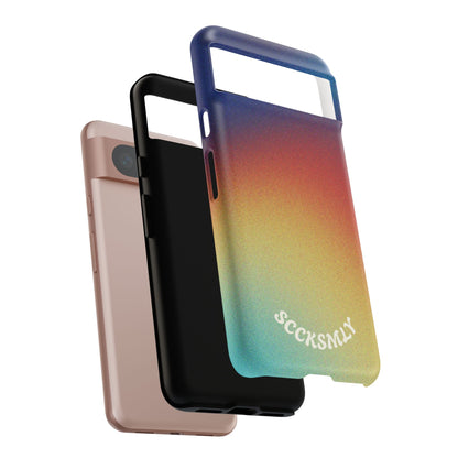 Faded Sunset Aura Tough Phone Case for Google Pixel