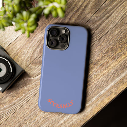 Periwinkle Blue Tough Phone Case for Apple