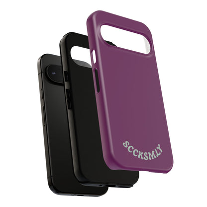 SOLID Amethyst Matte Tough Phone Case for Google Pixel