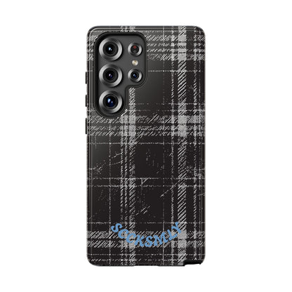 Smoky Grungy Plaid Phone Case for Samsung