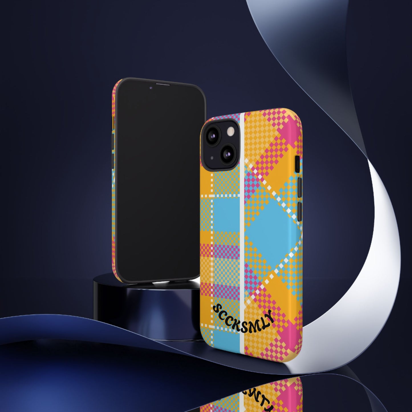 Pattern Punch Phone Case for Apple