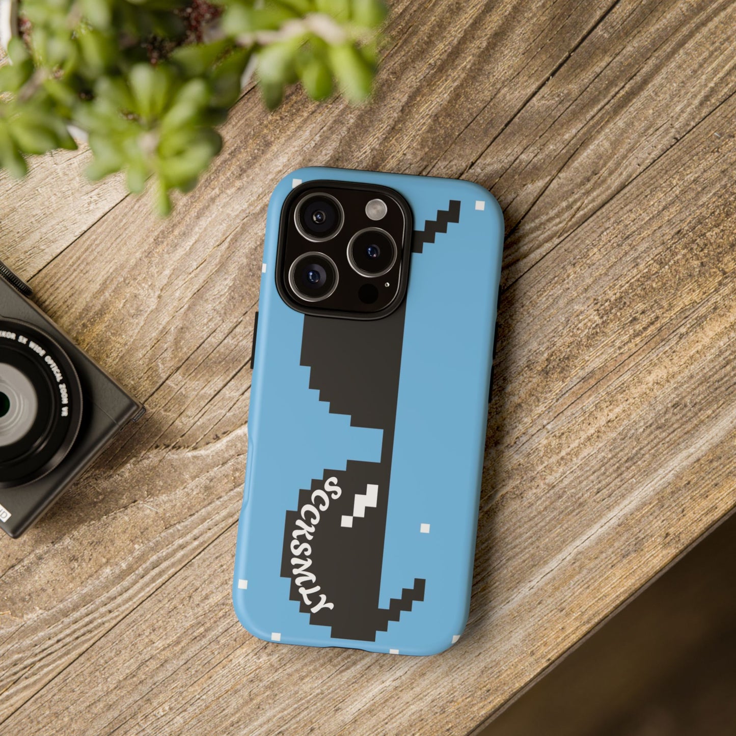 Pixel Glass Tough Phone Case for Apple