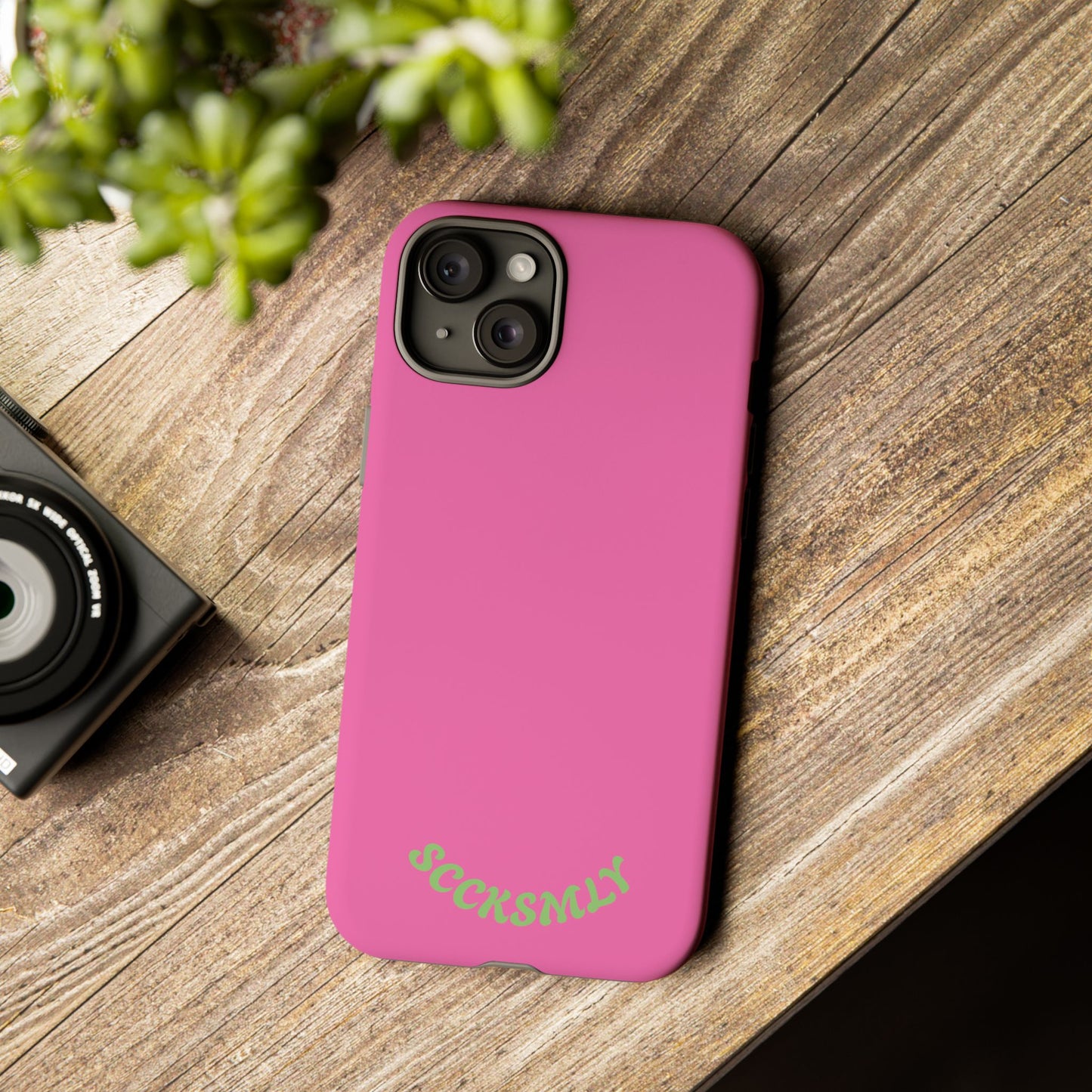 SOLID Sweet Static Pink Tough Case for Apple