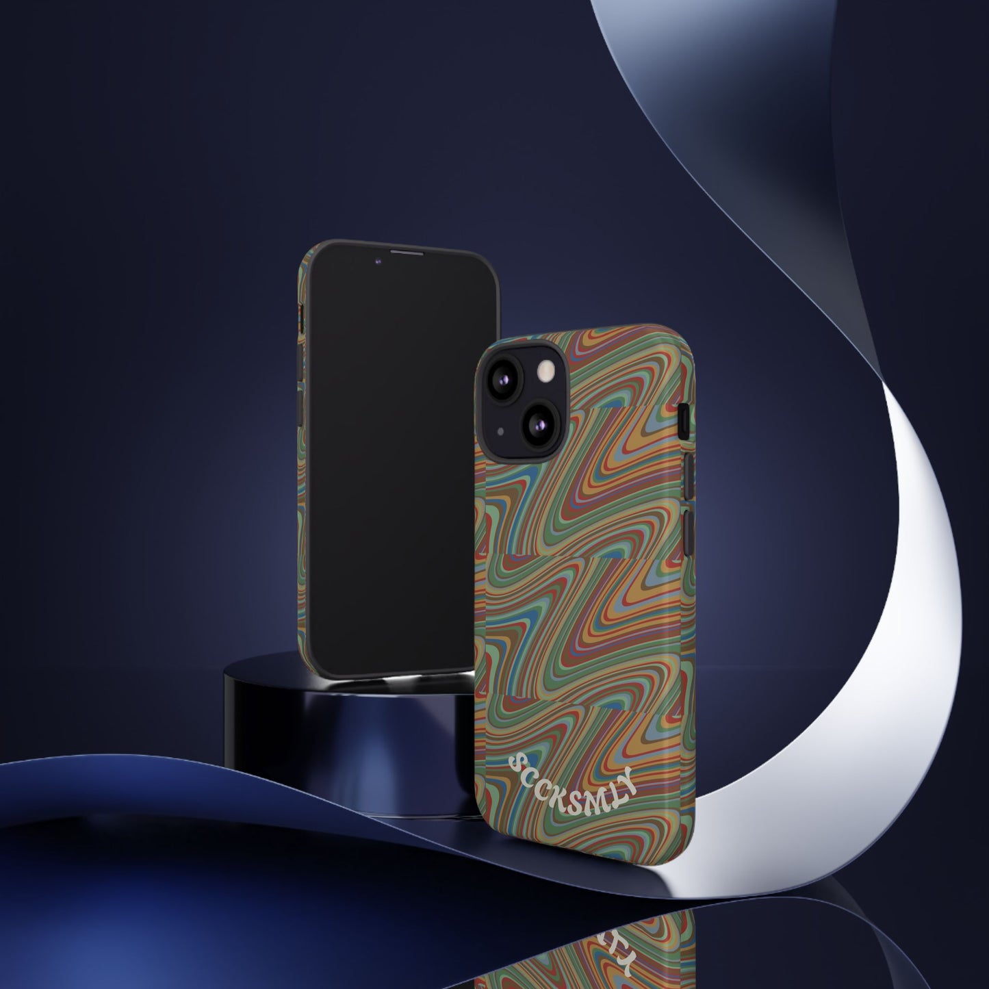 Earthly Waves Tough Phone Case for Apple