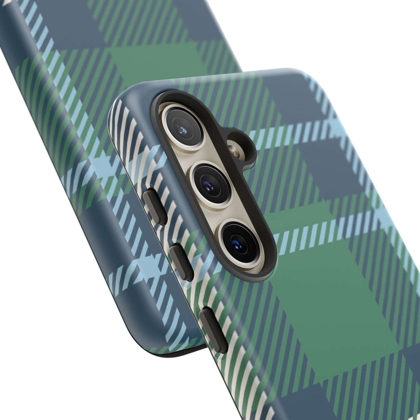 Earth and Sky Plaid Tough Phone Case for Samsung