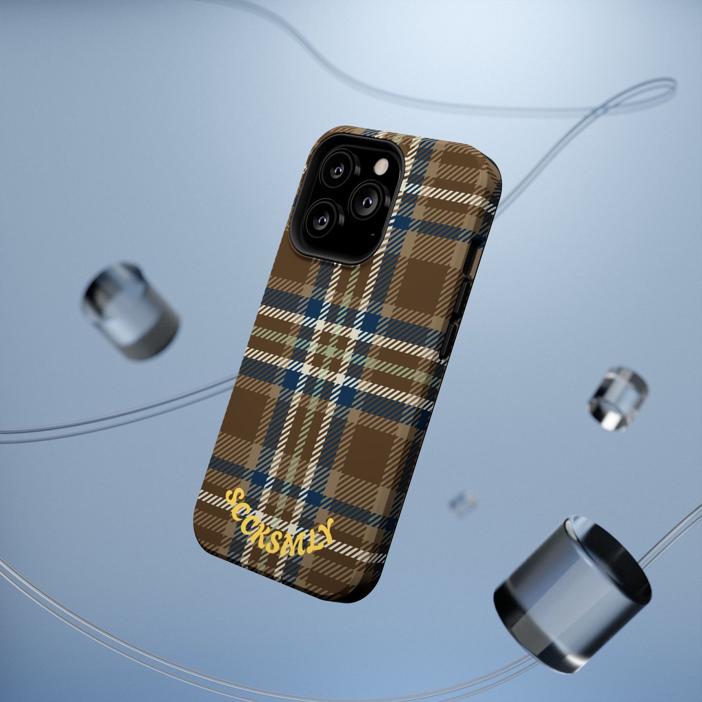 Earth and Sky Plaid Phone Case for Apple