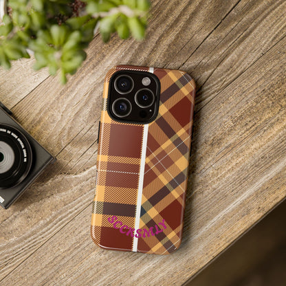 Autumn Plaid Phone Case for Apple