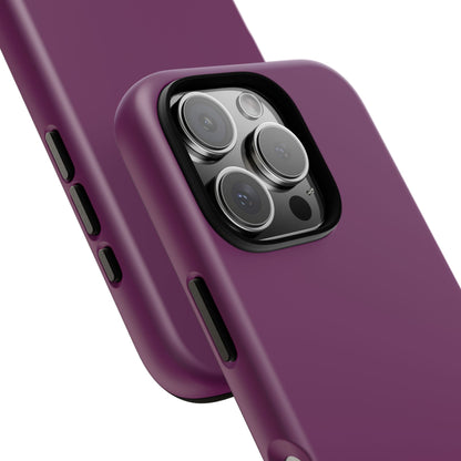 SOLID Amethyst Matte Tough Phone Case for Apple