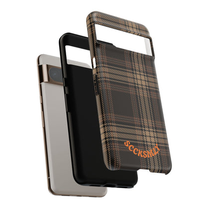Brown Bread Plaid Tough Phone Case for Google Pixel