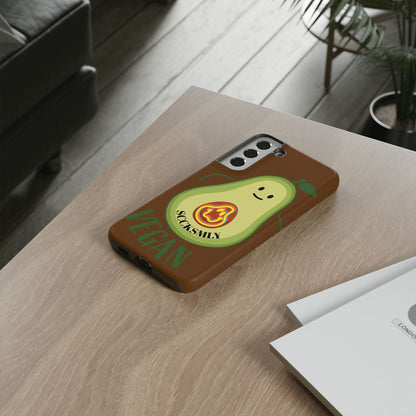 Playful Vegan Avocado Phone Case for Samsung