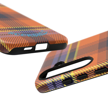 Orange Sickle Plaid Phone Case for Samsung